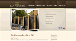 Desktop Screenshot of carpenterlawfirm.net